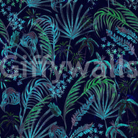Hand Painted Night Plants nature wallpaper


