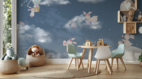 Night Sky Bunny Easter Wall Mural