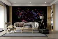 Nocturne Garden mural wallpaper

