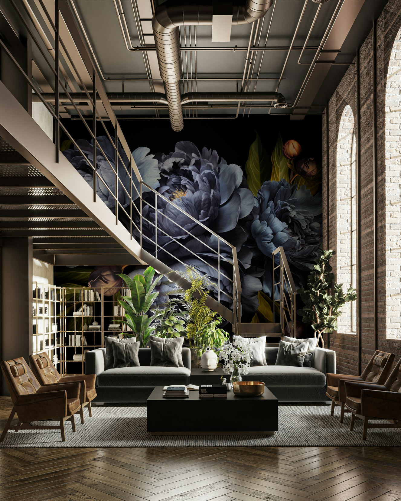 Nocturne in Blue mural wallpaper

