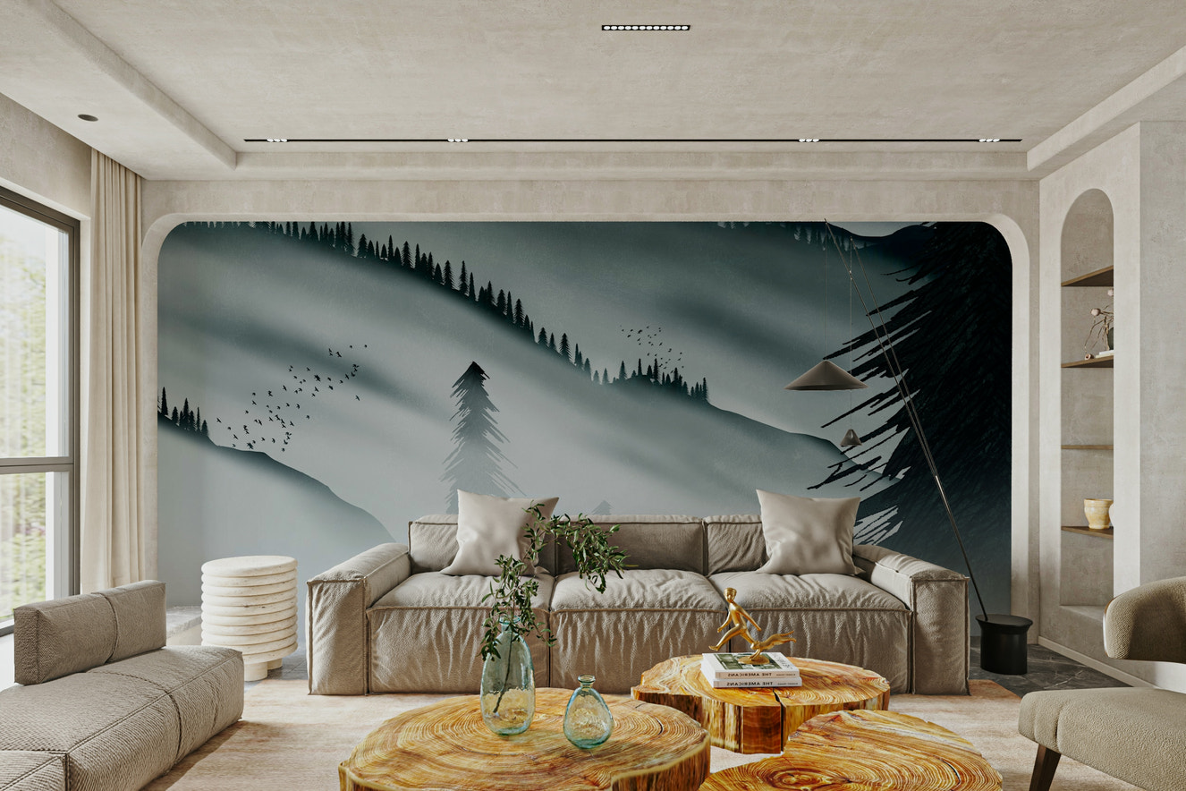 Northern Land Wallpaper – Tranquil Wilderness Decor