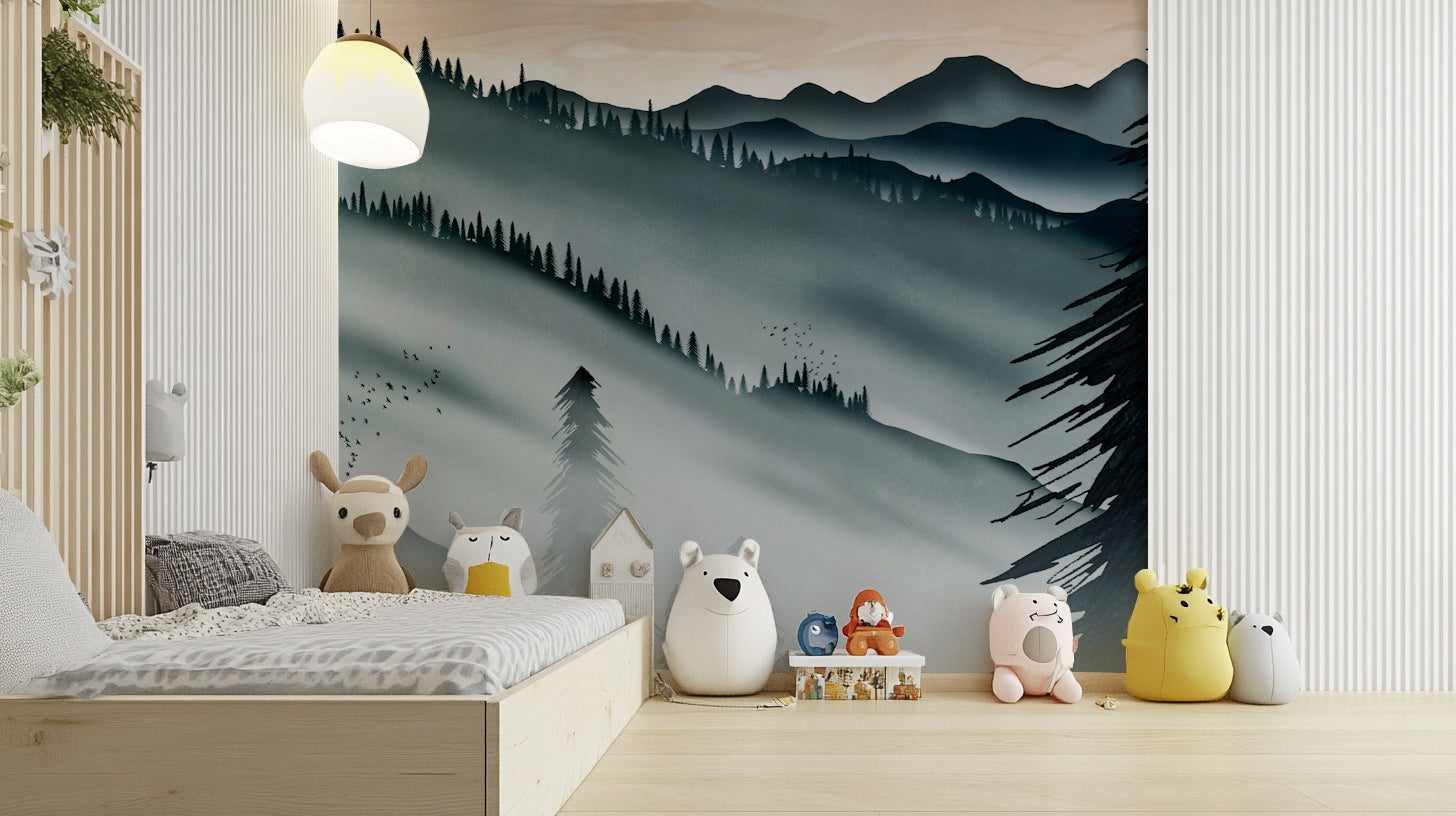 Northern Land Wallpaper – Forest Landscape Mural