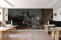 Majestic illuminated architecture.

