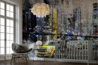 Contemporary NYC cityscape collage for interiors

