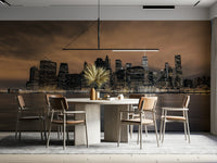 Night City Dreams dreamy mural wallpaper