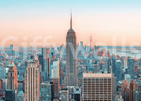 NYC Sunrise Skyline Wall Mural