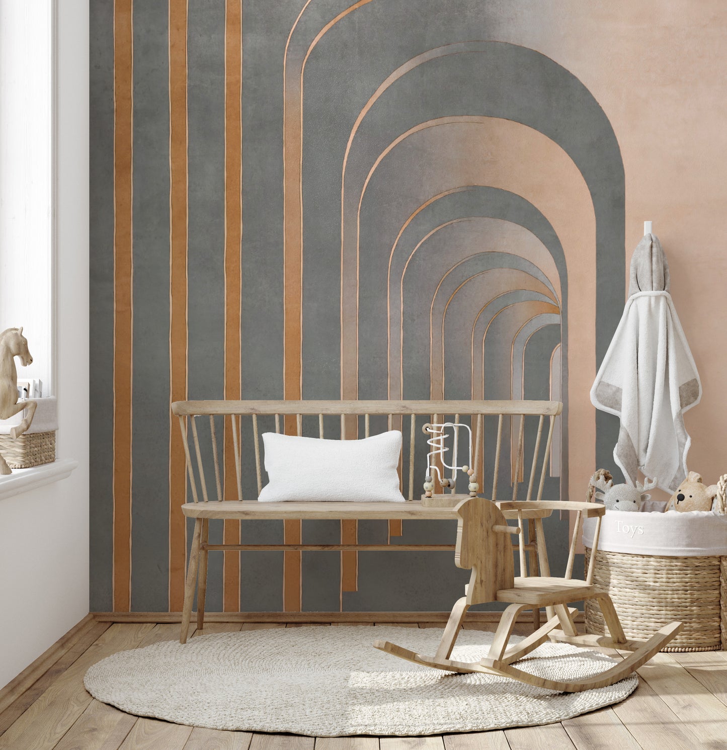 Modern Grey Textured Wallpaper