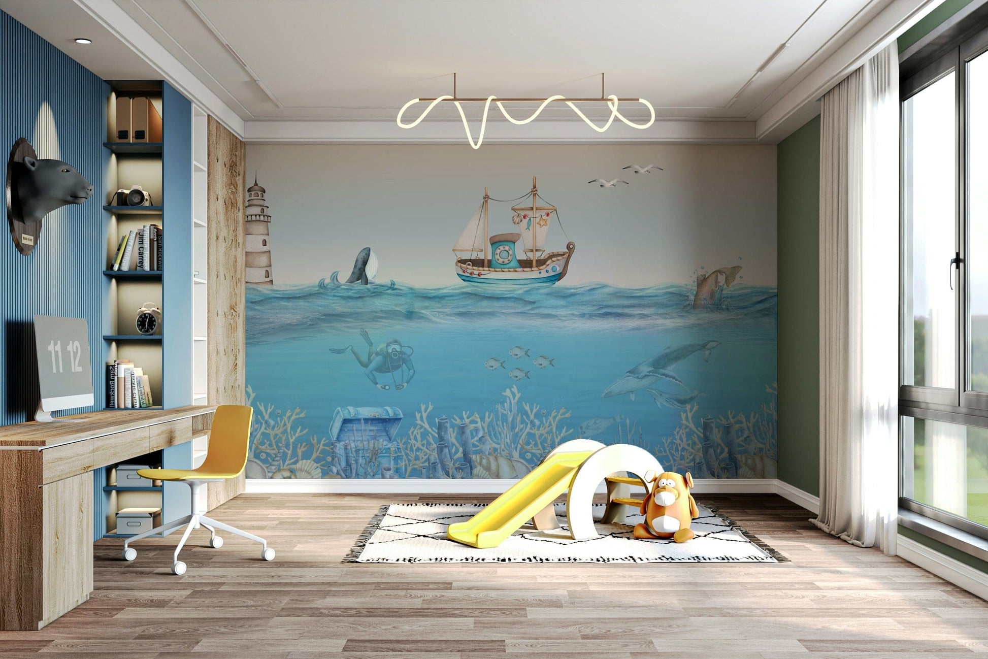 The image feels peaceful and restful.

