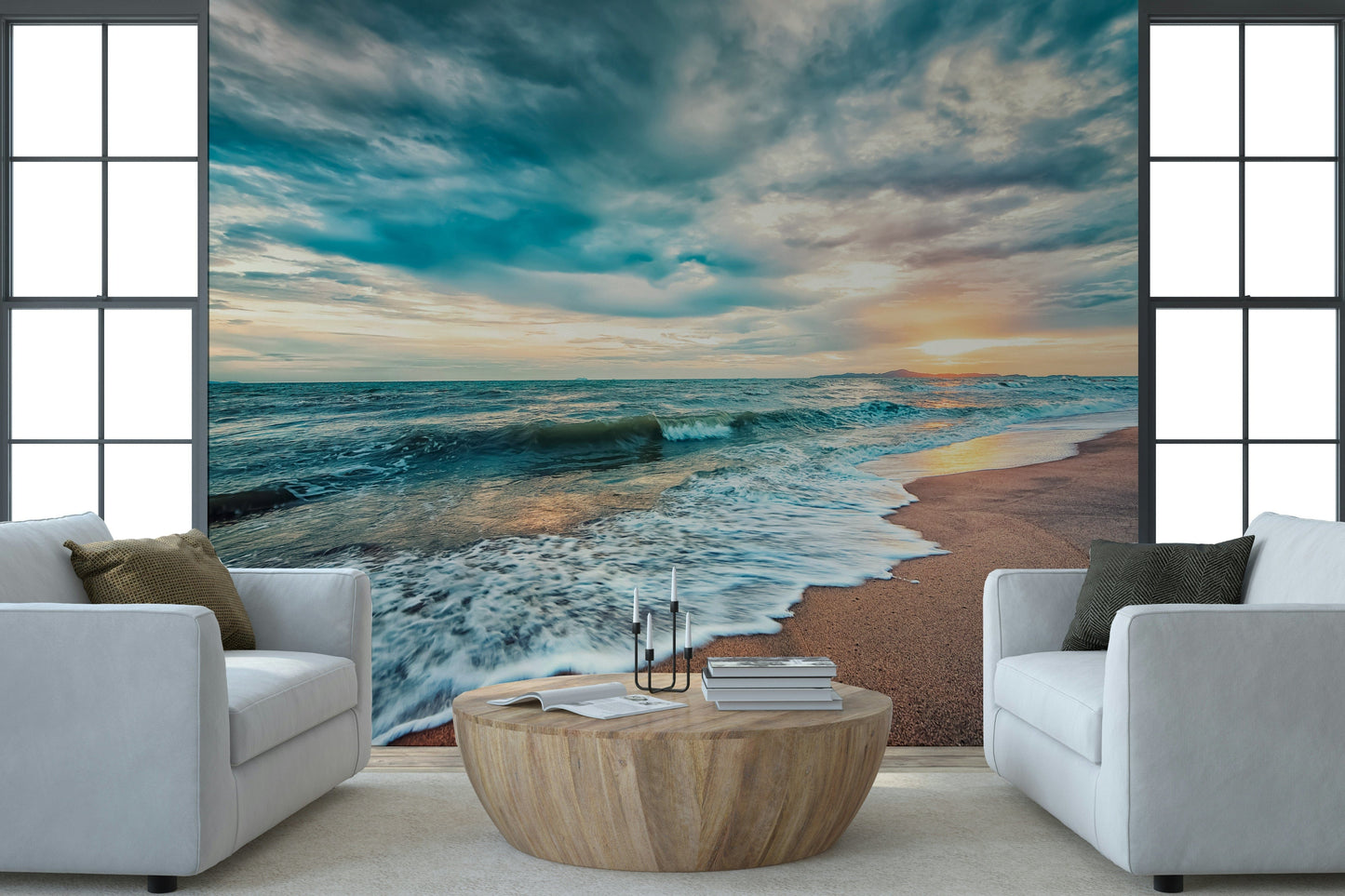 Ocean Hues Wall Mural