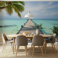 Ocean Pier Dream Wall Mural