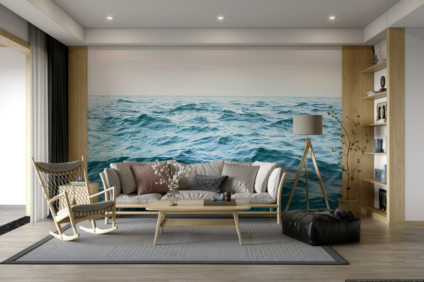 Ocean Serenity Wall Mural