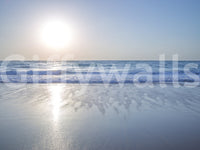 The wallpaper has a smooth, non-reflective matte finish.

