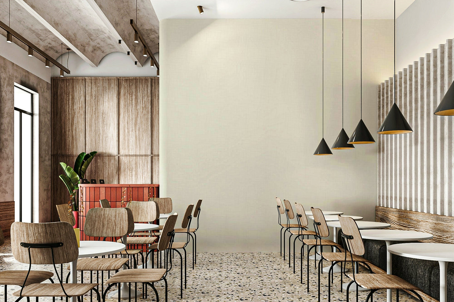 A wallpaper featuring a subtle, textured pattern.

