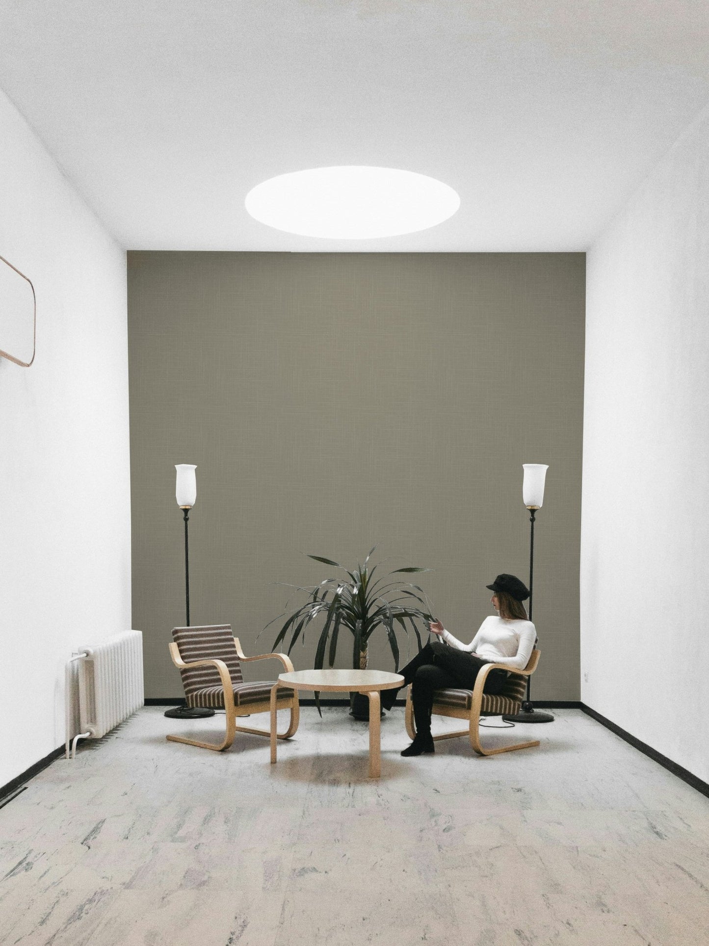 The design has a layered, artistic look with a sense of texture.

