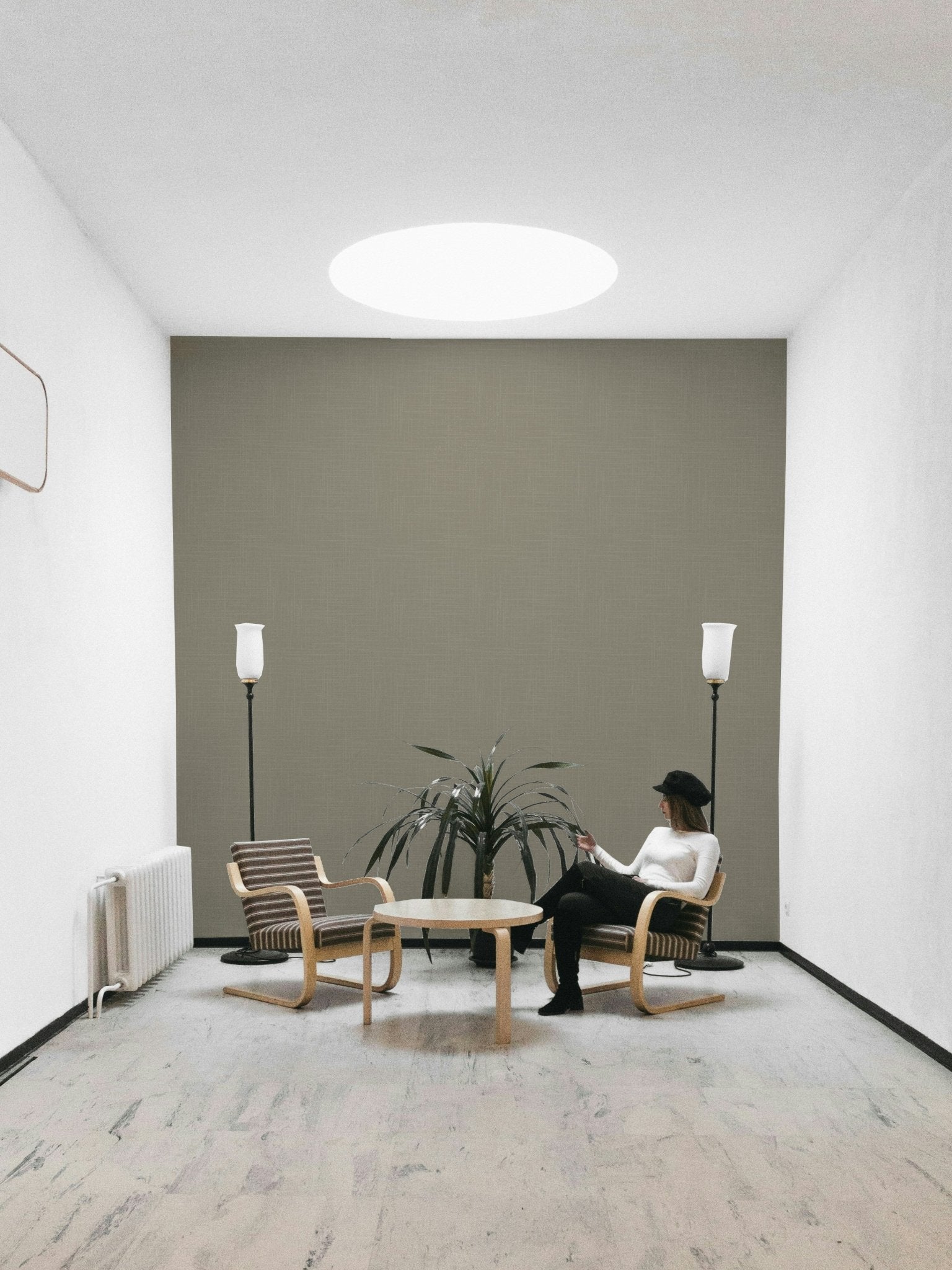 The design has a layered, artistic look with a sense of texture.

