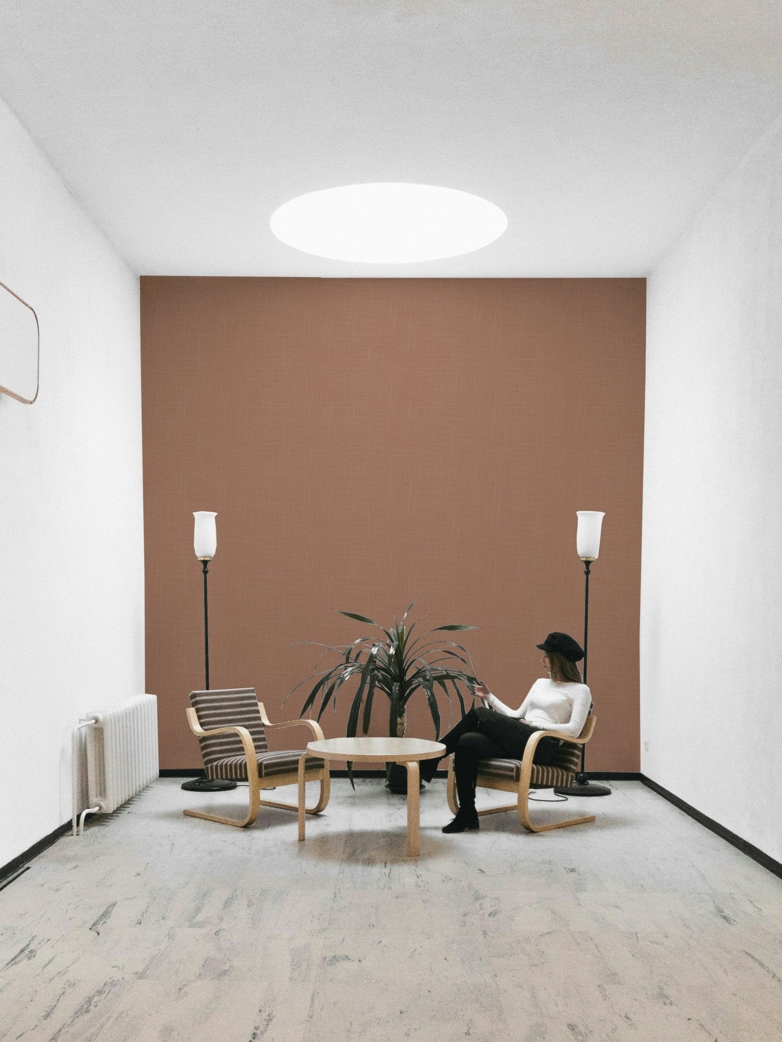 The design has a layered, artistic look with a sense of texture.

