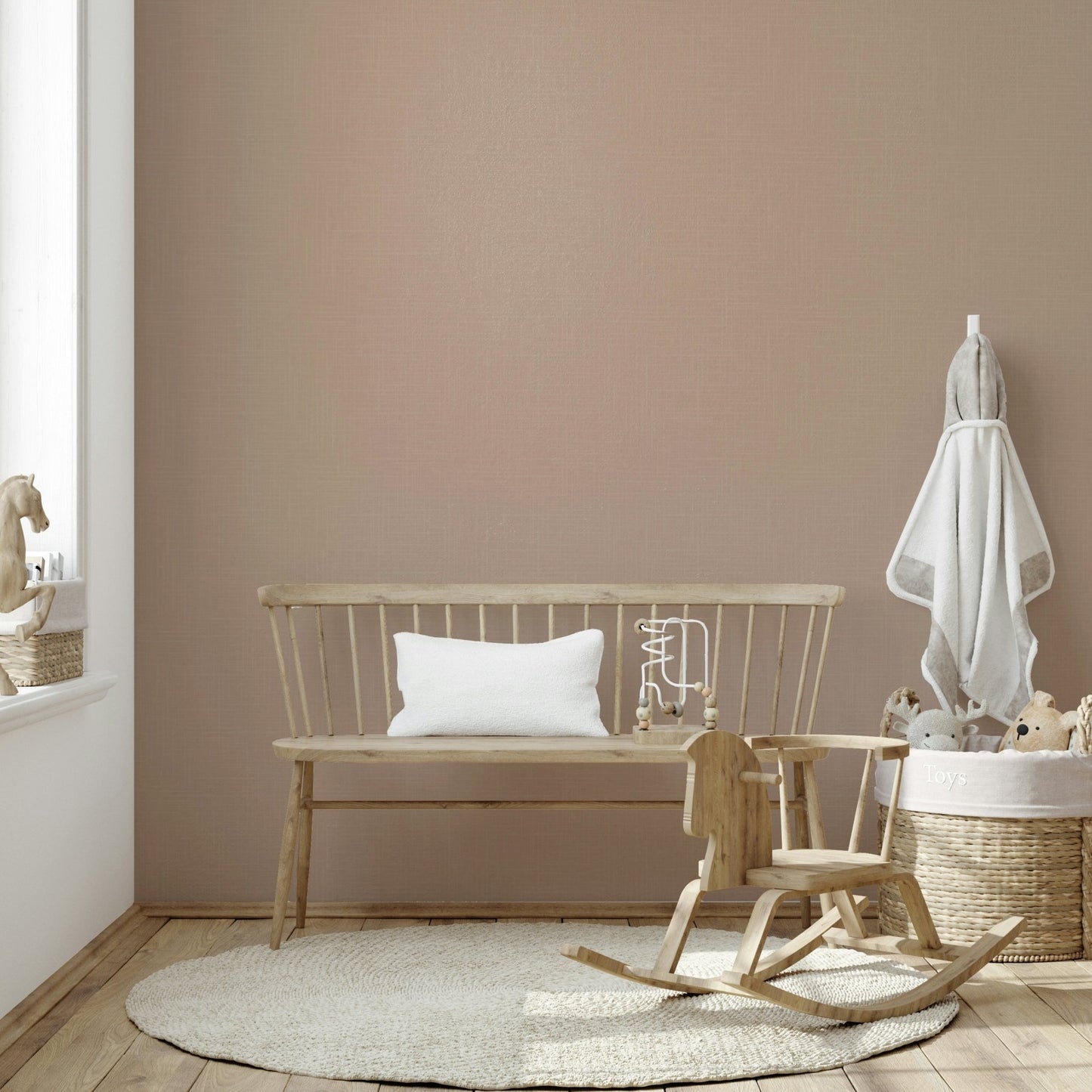 The design has a layered, artistic look with a sense of texture.

