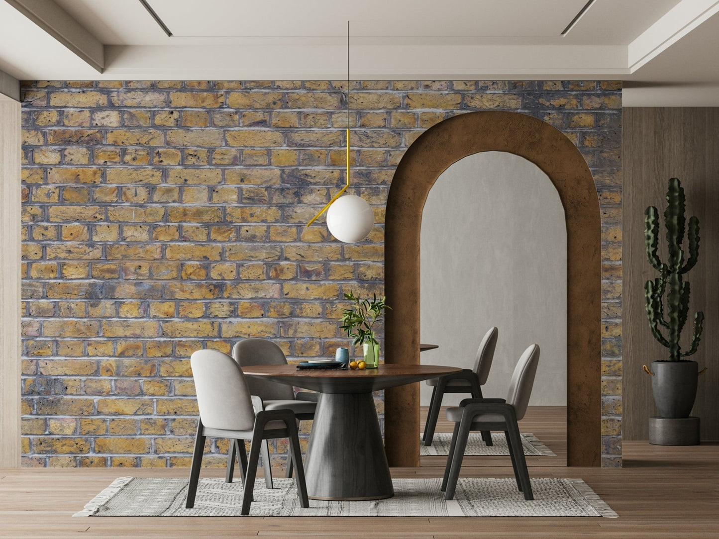 classic brickwork pattern mural

