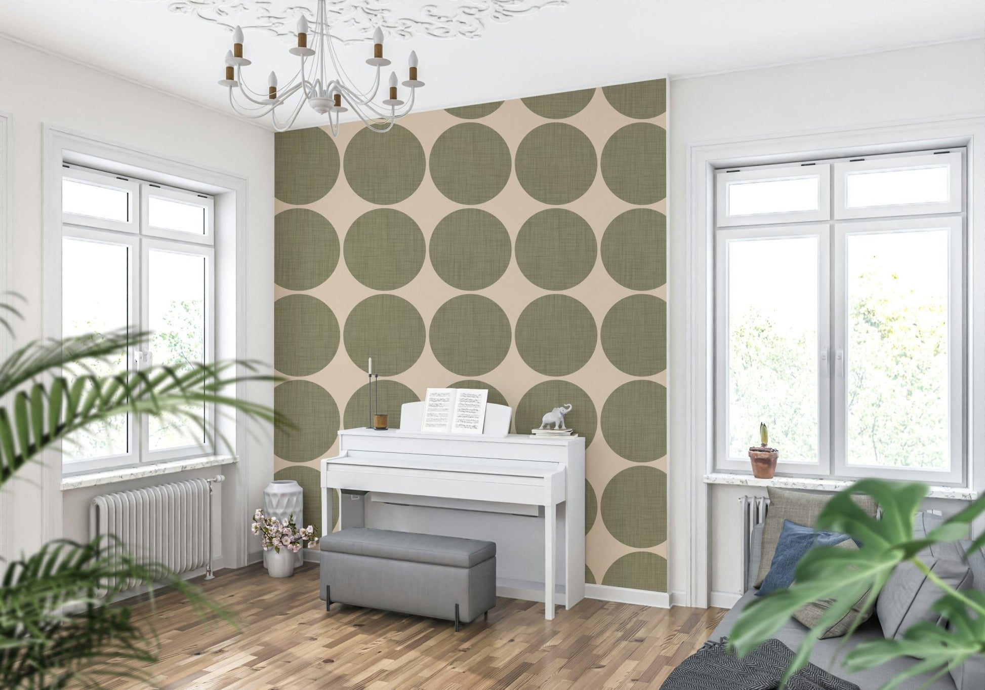 Olive Circles Wallpaper⁠ - 2995408