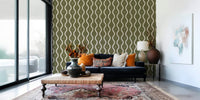 Distinctive wavy wall panel, sophisticated pattern, nature inspired.