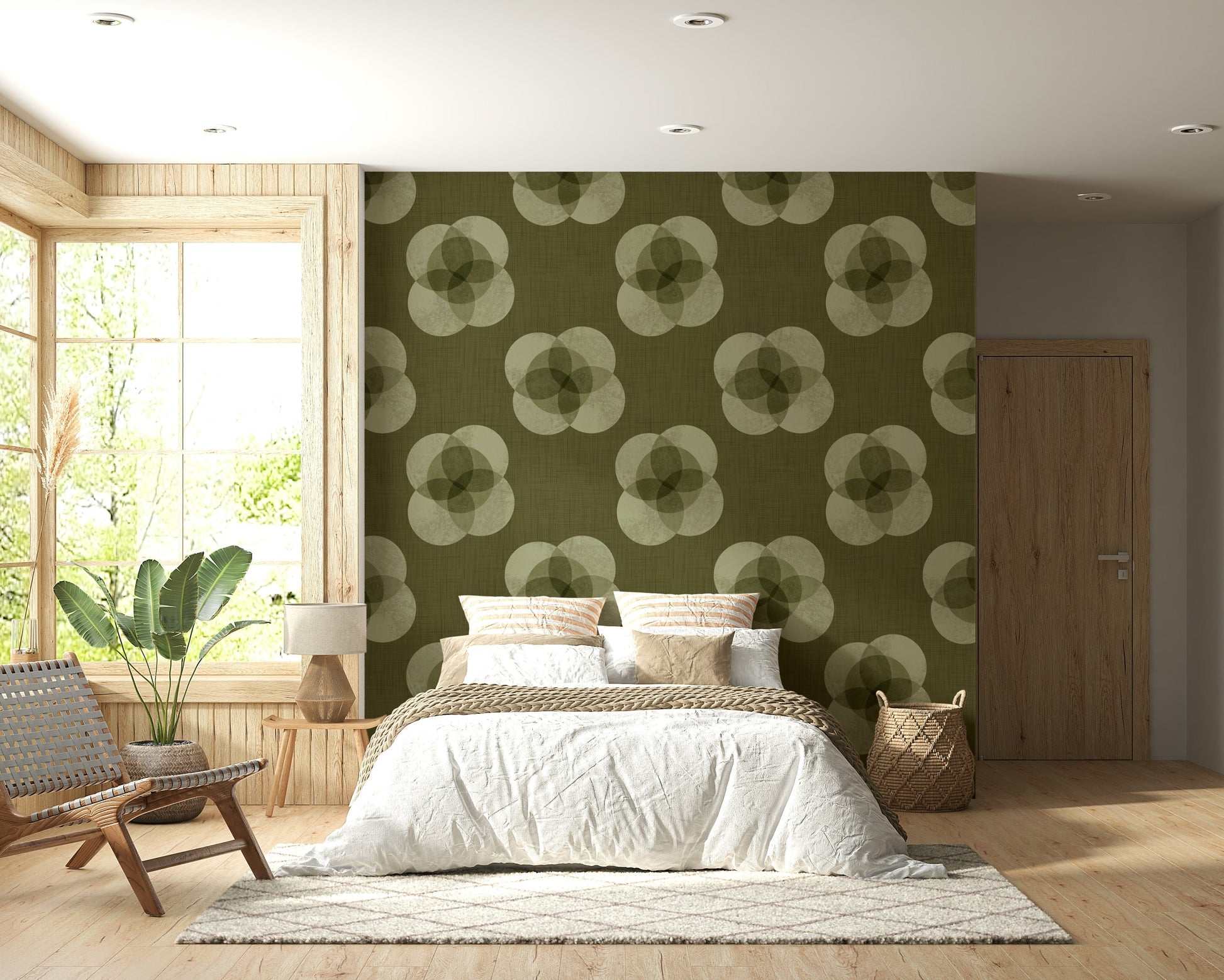 A classic floral wallpaper for walls with a modern feel.