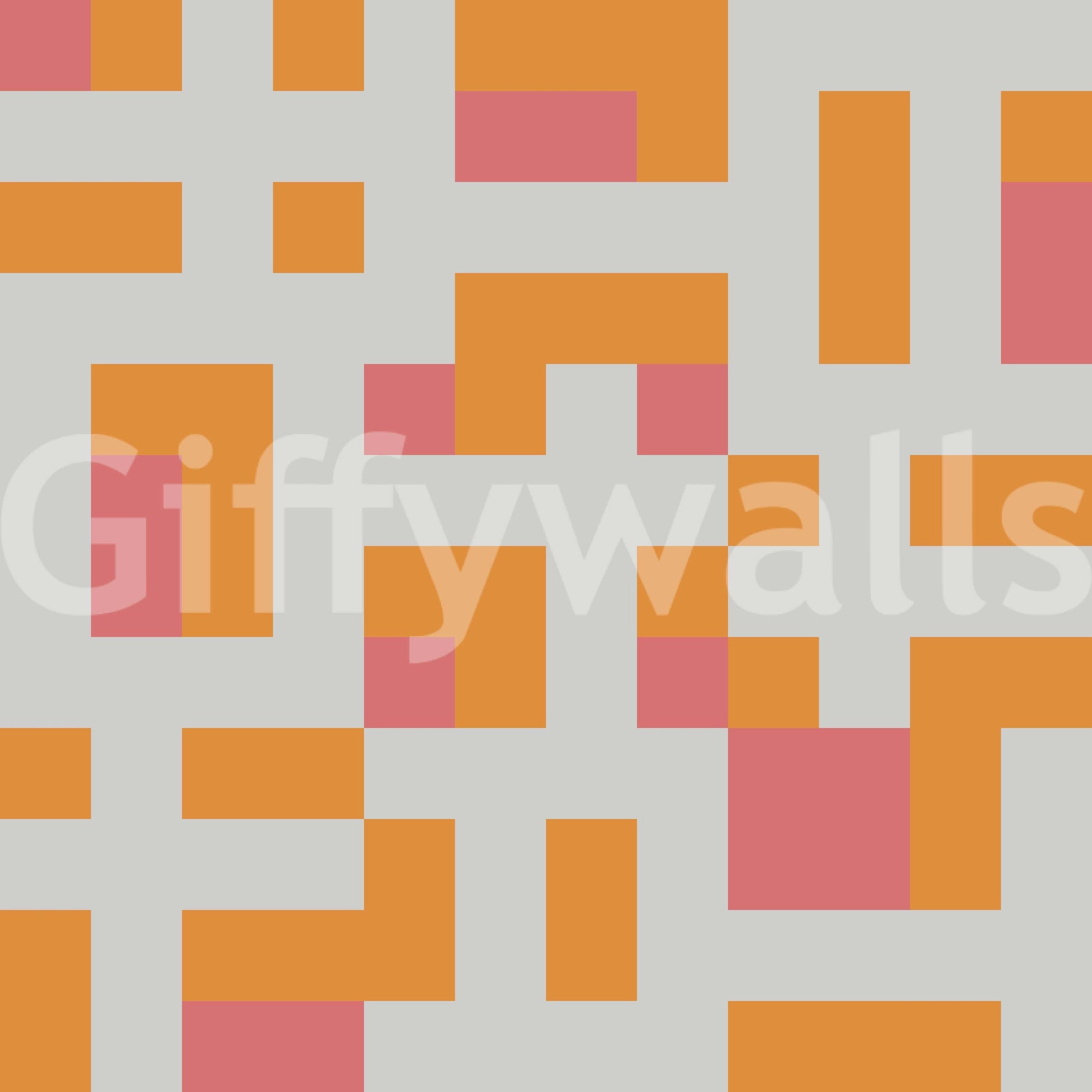 A calming modern pattern wallpaper mural that defines a space.

