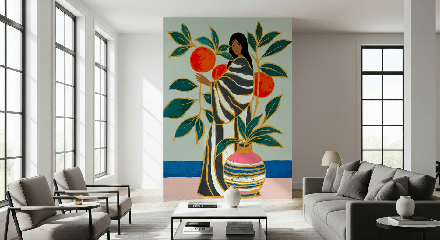 The Keeper of Oranges Wall Mural