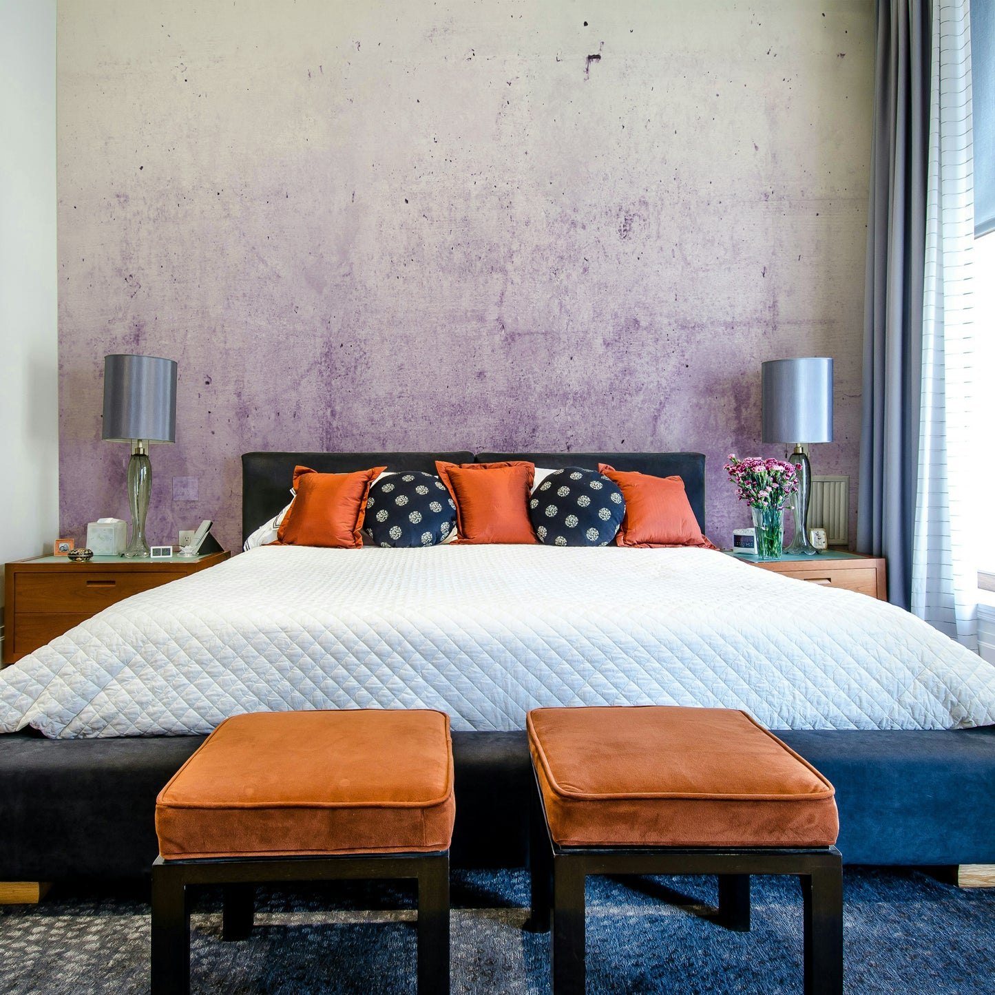 A seamless pattern for a bedroom or living room.

