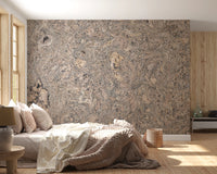 Organic Cork Grain Flow Wall Mural