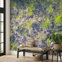 The composition is a dense pattern of natural, organic textures.

