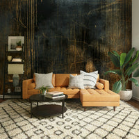 Delicate, flowing patterns in a soft color scheme.

