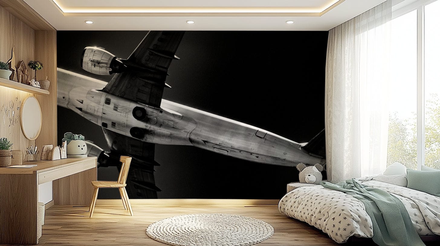 A beautiful aerial view wallpaper mural of a landscape.

