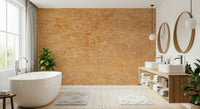 Weathered oxidized metal texture in green and brown tones, wall mural
