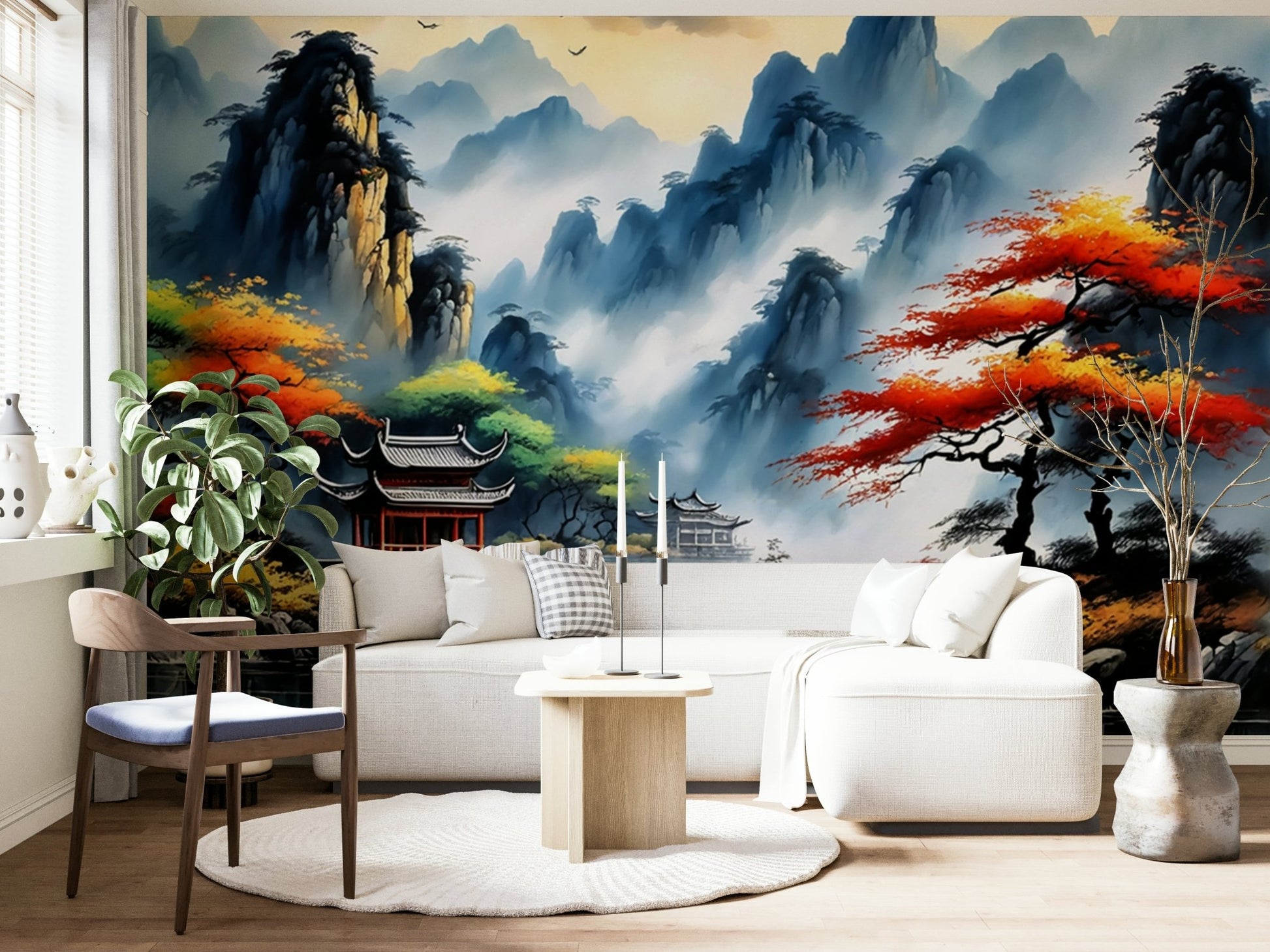 The pagoda is intricate, with multiple tiered roofs and fine details.
