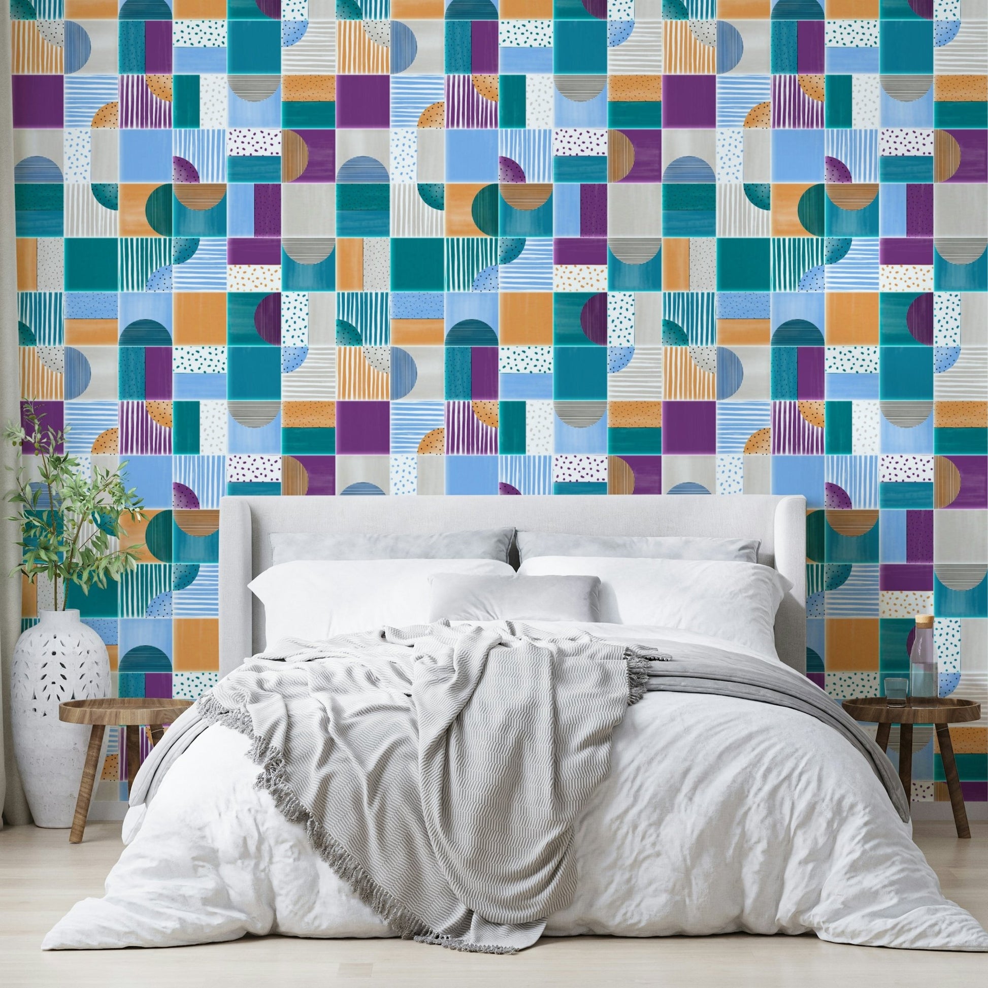 Light pastel mural wallpaper
