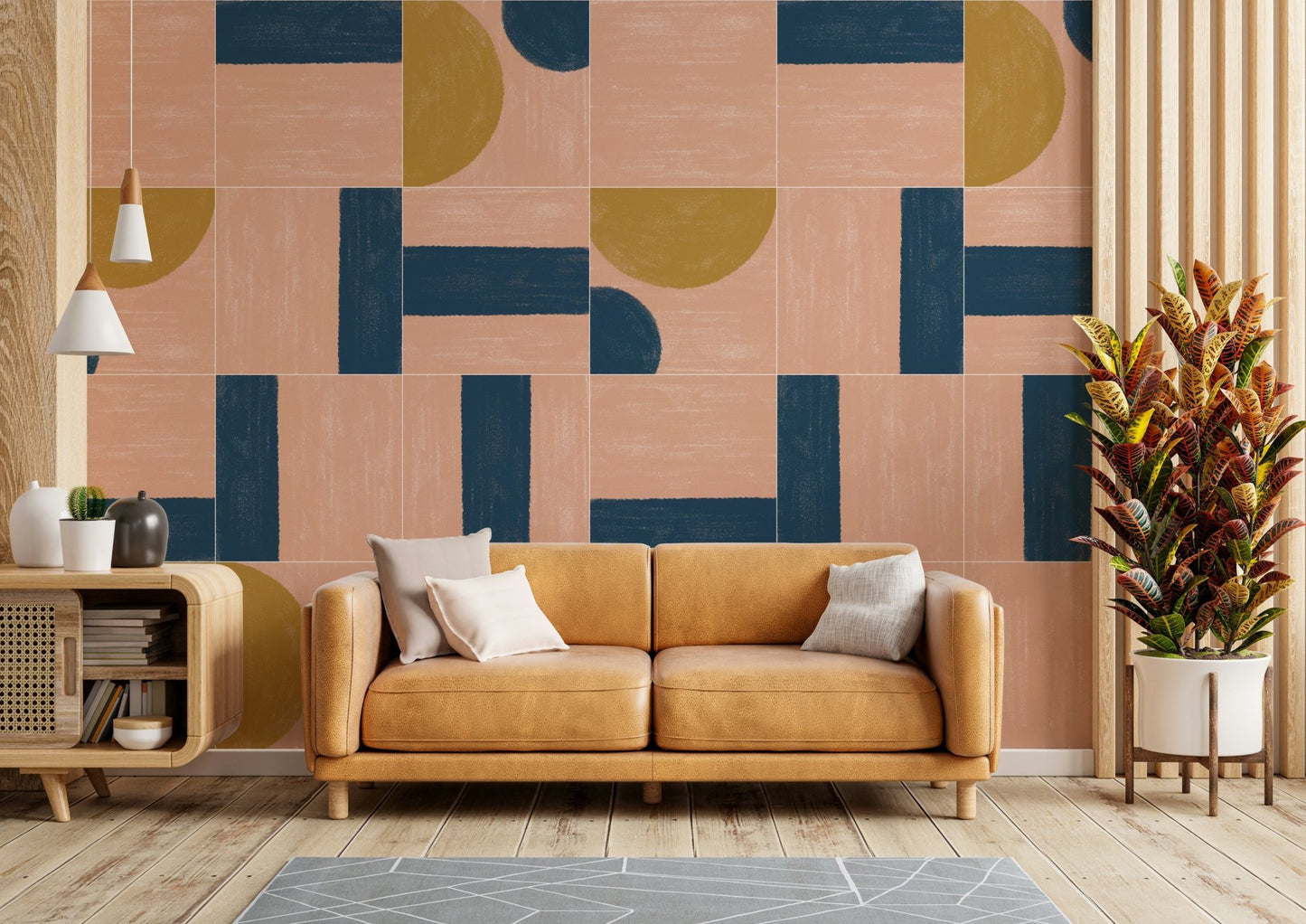 Beautifully painted tiles with bold, unique patterns for walls

