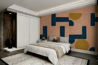 Vibrant, intricate painted tile mural for modern home decor

