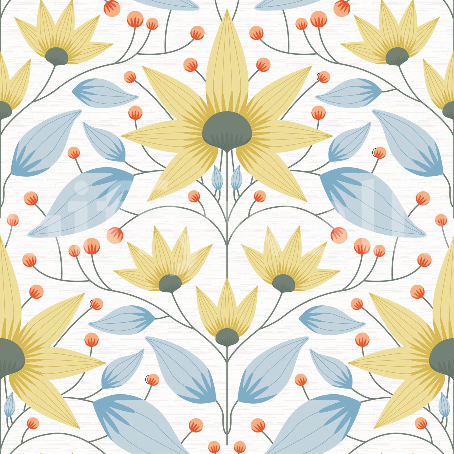 Pale Bloom Symphony Wallpaper⁠