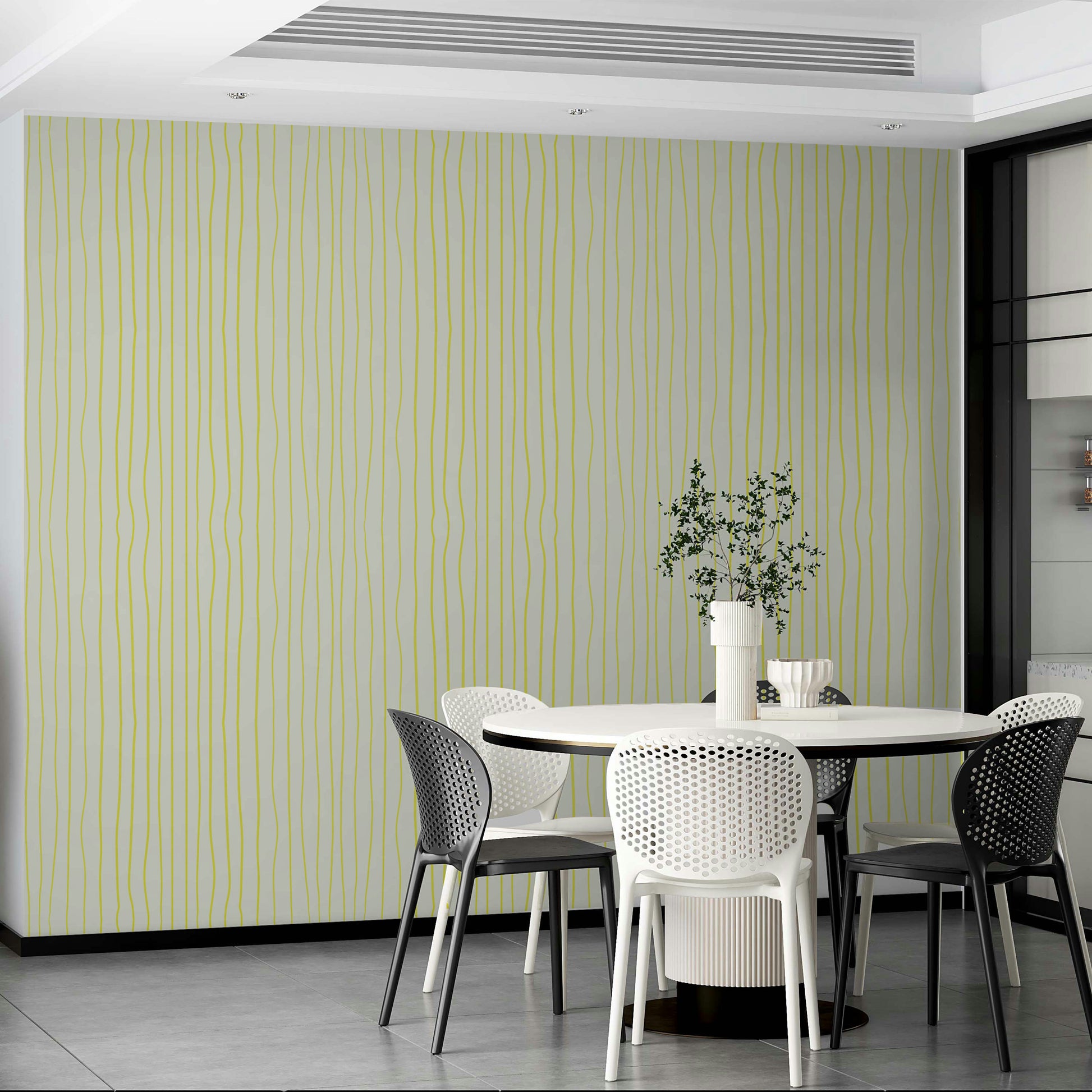 Minimal stripe pattern for light interiors


