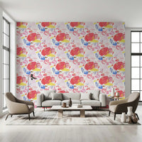 Palette of Bright Colorful Brushstrokes Wallpaper⁠