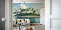 Lush botanical home décor for a cozy master bedroom.
