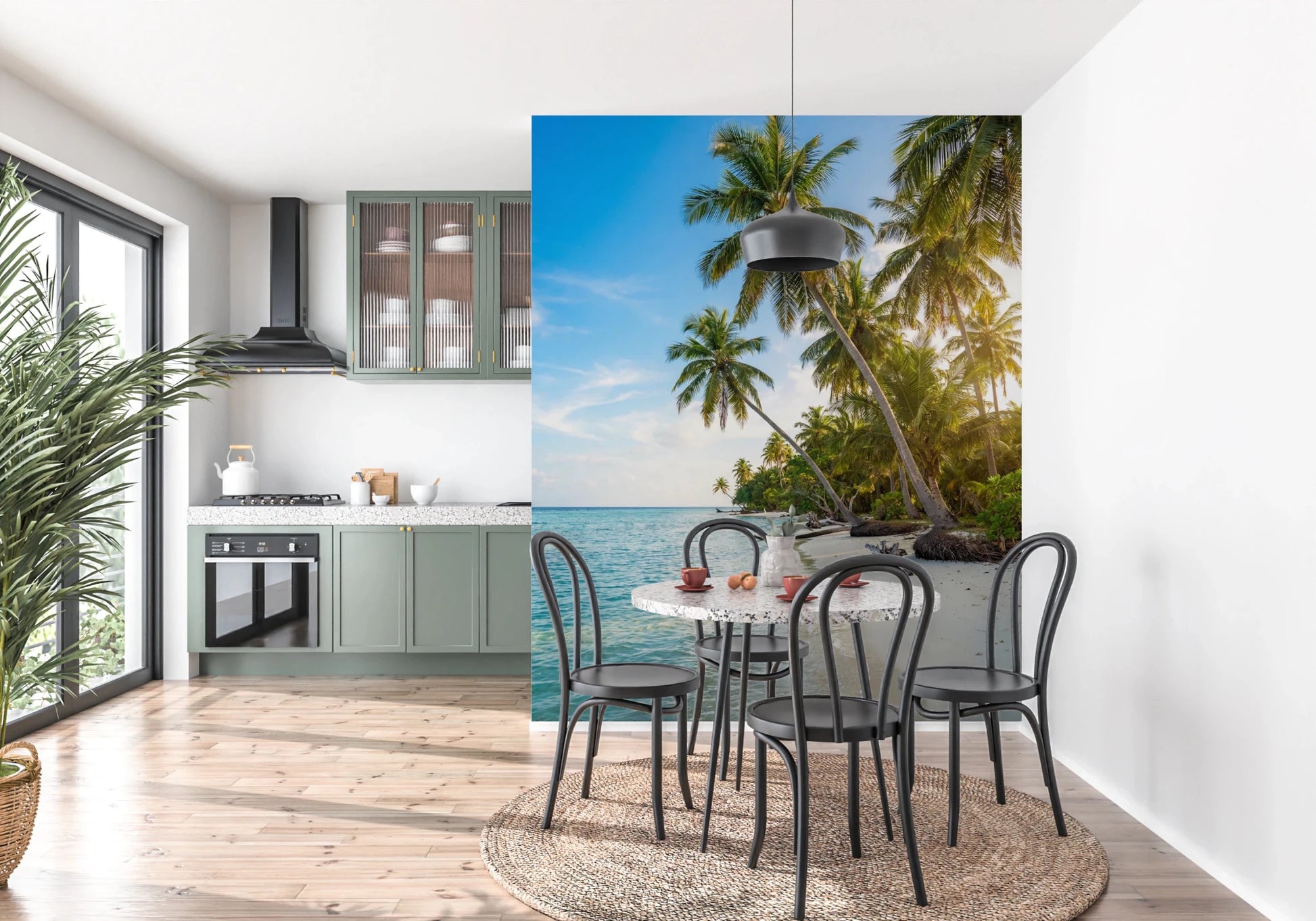 Palm Paradise Walls Wall Mural