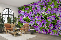 Wallpaper mural for floral-themed rooms
