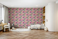 3D paper flowers wallpaper in soft pastel tones

