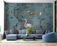 Tranquil Paradise Forest Mural
