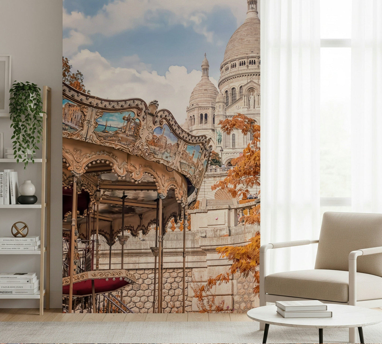 Sacre-Coeur Carousel Wall Mural