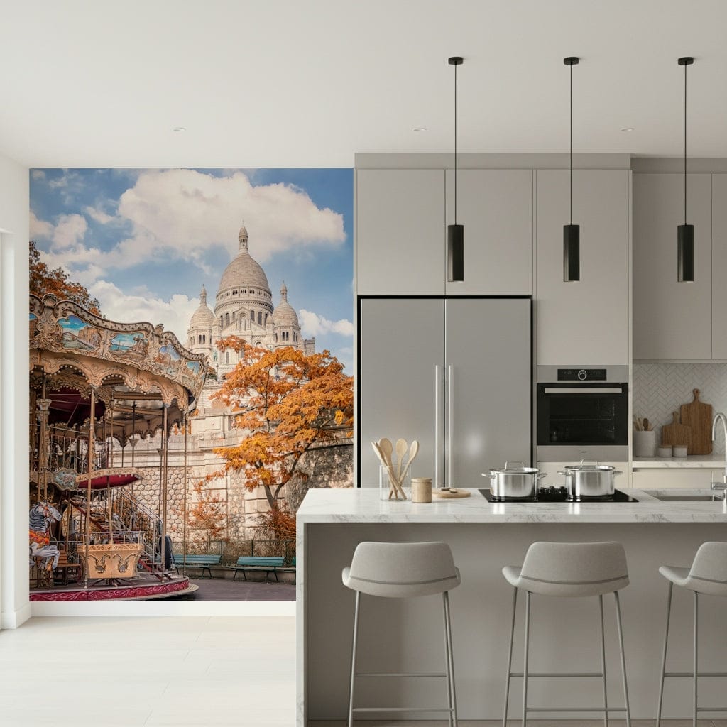 Sacre-Coeur Carousel Wall Mural