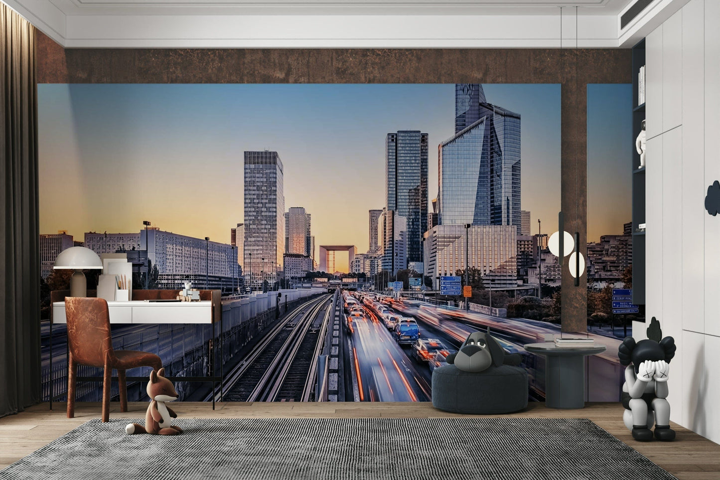 Metropolis Dawn Wall Mural