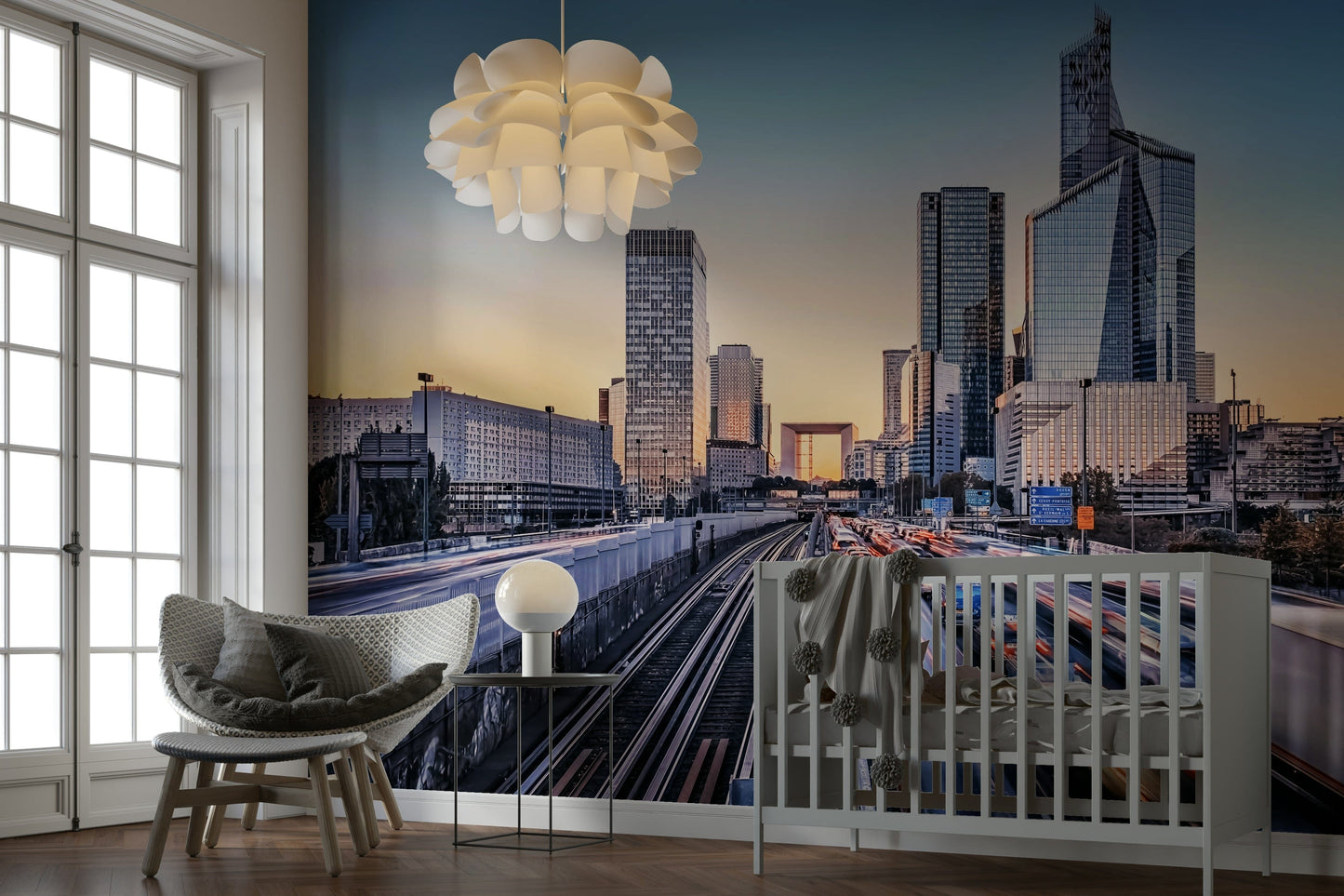 Metropolis Dawn Wall Mural