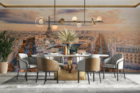 A serene city view wall mural for your decor.

